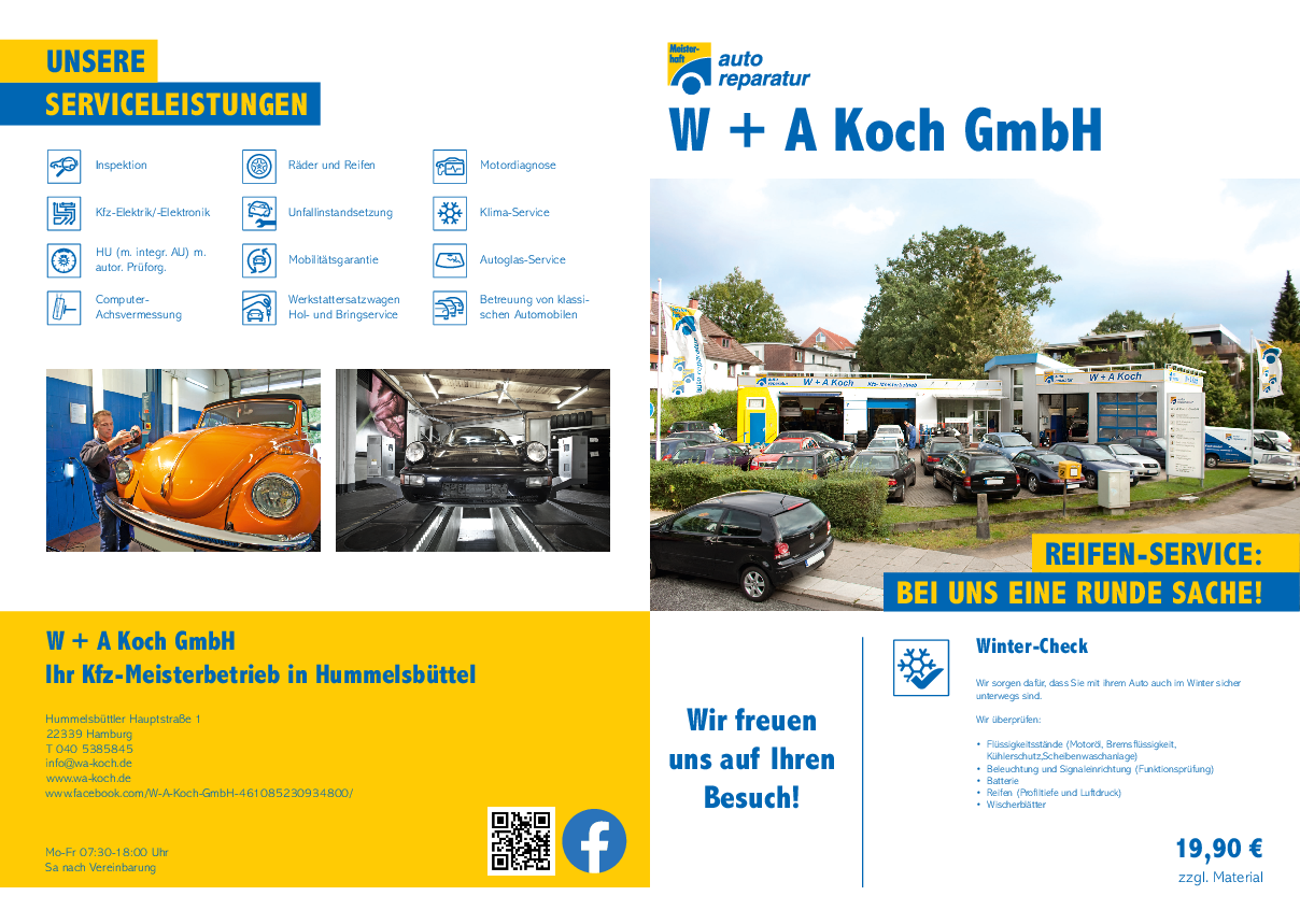 Werkstattprospekt von W + A Koch GmbH Bild von Werkstattprospekt von W + A Koch GmbH